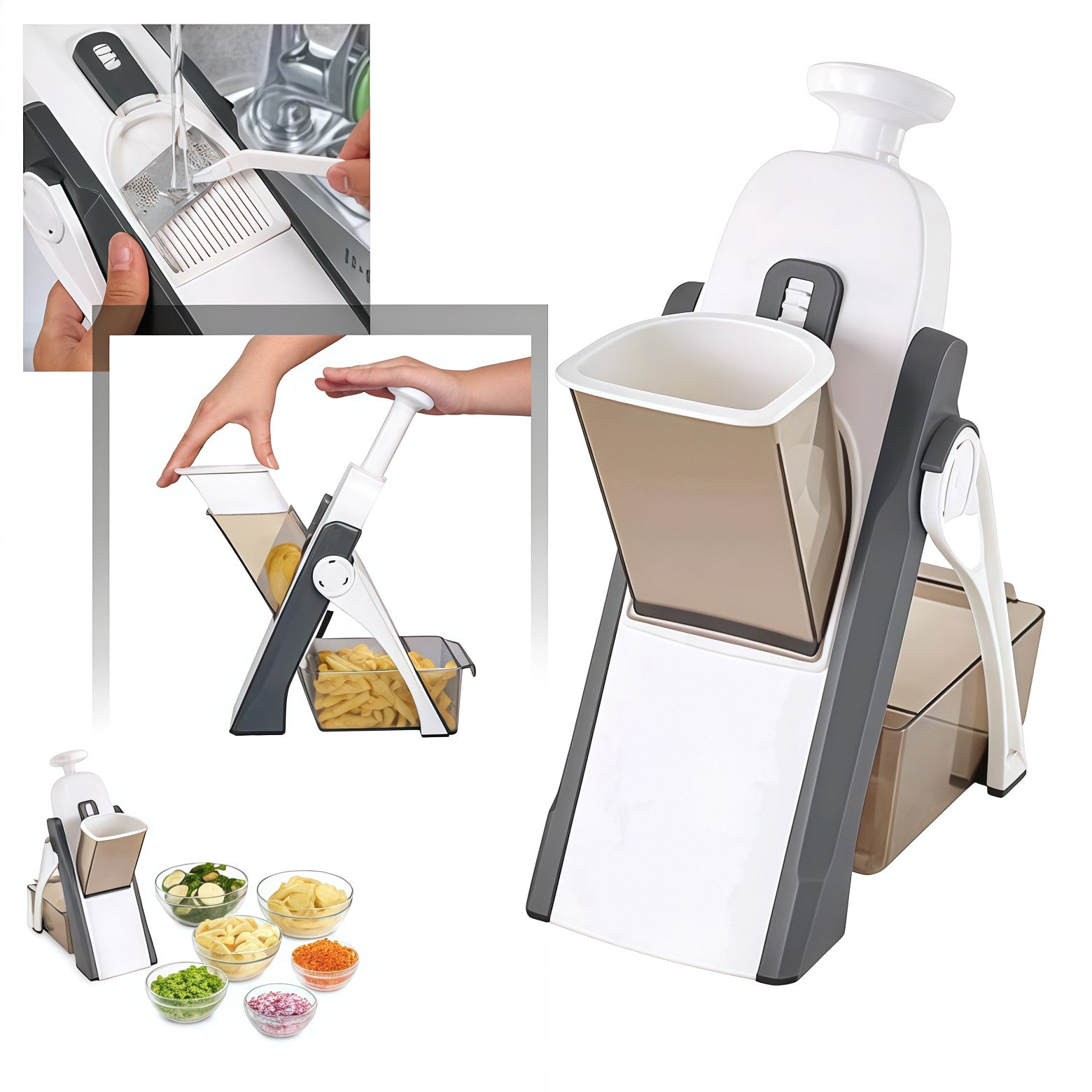 Multi-function Cutter Vertical Vegetable Cutter Kitchen Shredder Grater