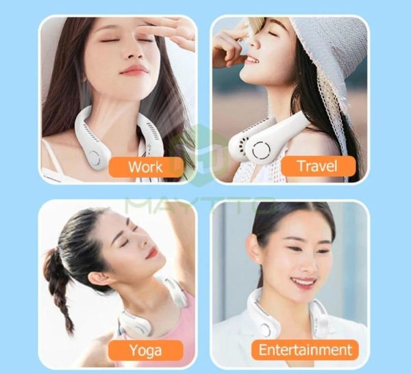 New Portable Bladeless Neck Fan