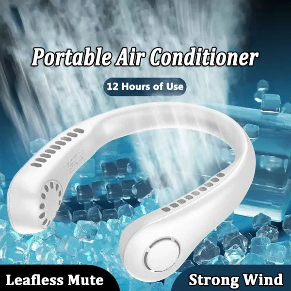 Portable Rechargeable Fan Bladeless Neck Fan (random Color)